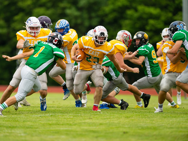 East Rolls in 8Man Div. 2 AllStar Game, West Edges East in Backand