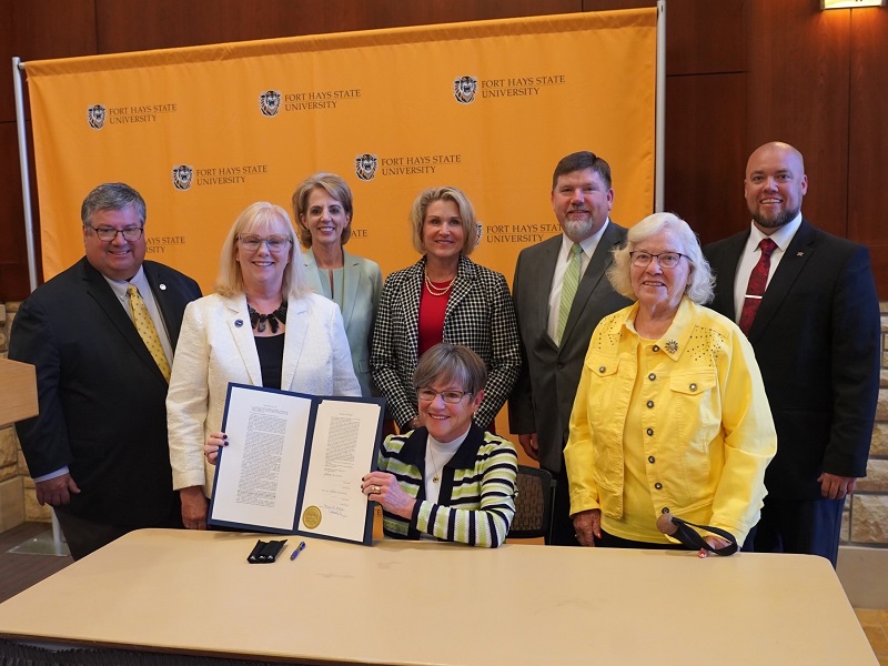 Governor Laura Kelly Signs HB 2290 at FHSU