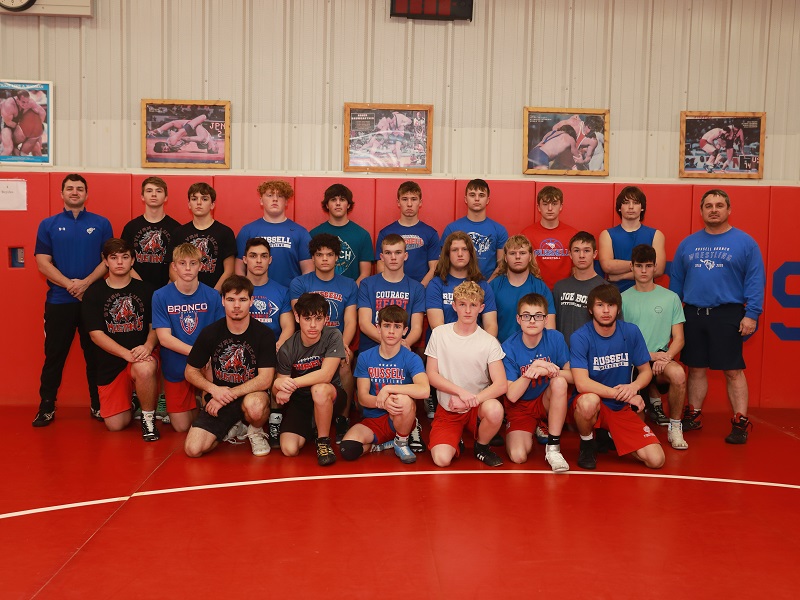 2023-24 RHS Boys Wrestling Team Picture by Jason Drake