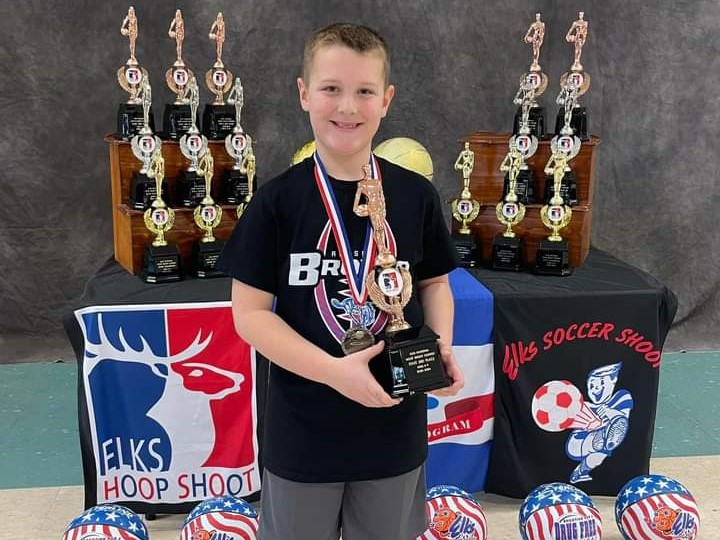 William Revell Places Third at Elks Hoop Shoot State Free Throw Competition