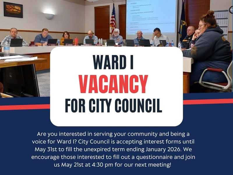 Ward One Vacancy Announcement