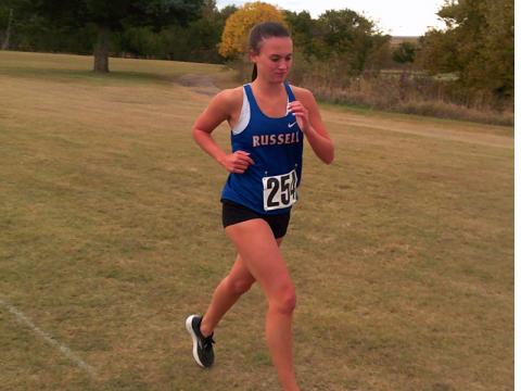 Camille Dortland at Lakeside Invitational in Downs on Thursday, Oct. 14.