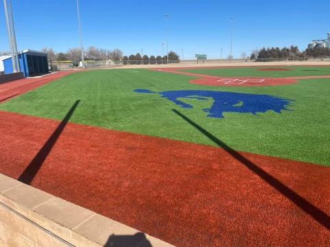 Shaffer Sports Complex Baseball Field Artificial Turf Installation Complete